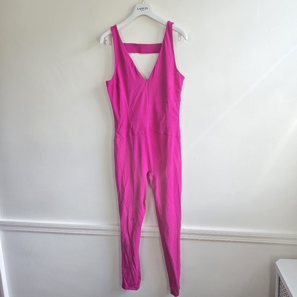 New Free People Movement Never Better One-Piece Berry Magenta Dance Suit Runsie - Picture 8 of 10